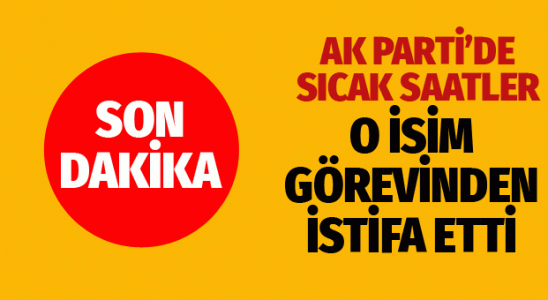 AK Parti Çorum Şehir Başkanı Mehmet Karadağ vazifesinden istifa etti
