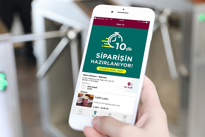 Kahve Dünyası Mobil Uygulamadan Sipariş Verenler, Mahsulleri Mağazadan