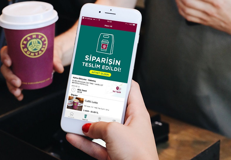Kahve Dünyası Mobil Uygulamadan Sipariş Verenler, Mahsulleri Mağazadan