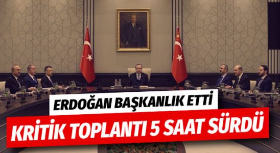 Erdoğan başkanlığındaki 2019'un ilk Millî Güvenlik Kurulu Buluşması 5 saat sürdü