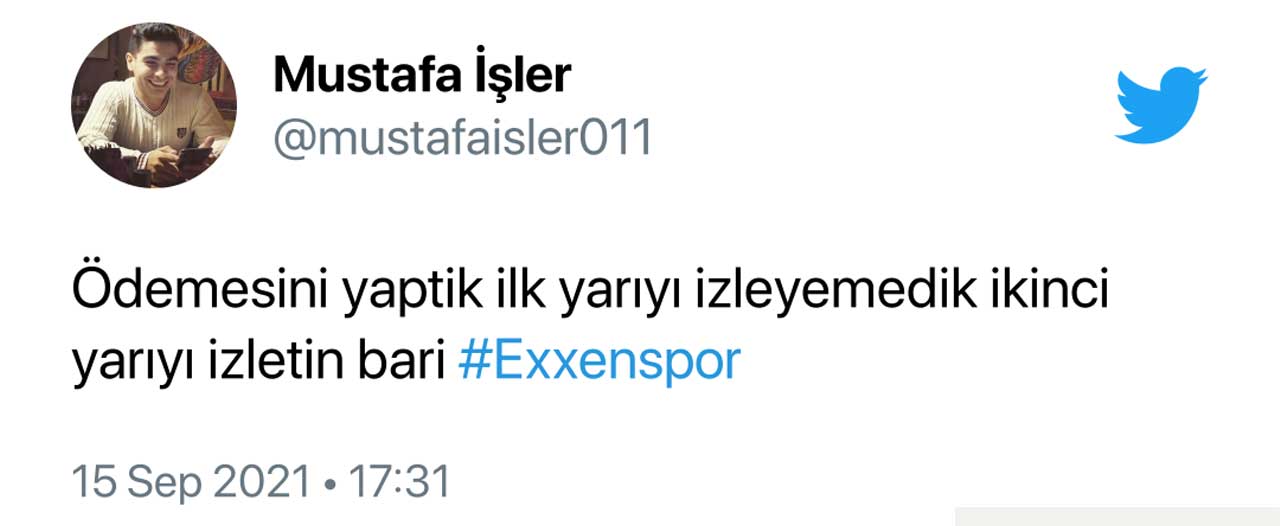 Exxen Twitter